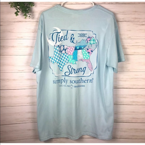 Simply Southern Tops - Simply Southern Tied & Strong Short Sleeve T-Shirt
